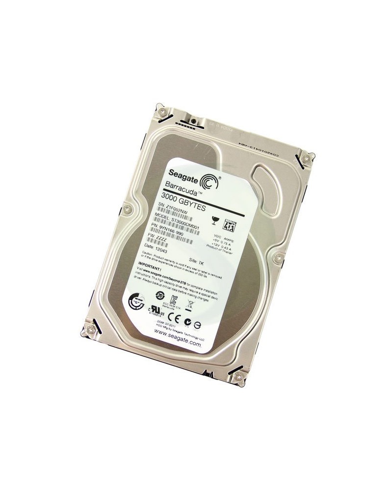 SEAGATE ST3000DM001 Barracuda 3tb 7200rpm Sata-6gbps 64mb Buffer 3.5inch Internal Hard Disk Drive