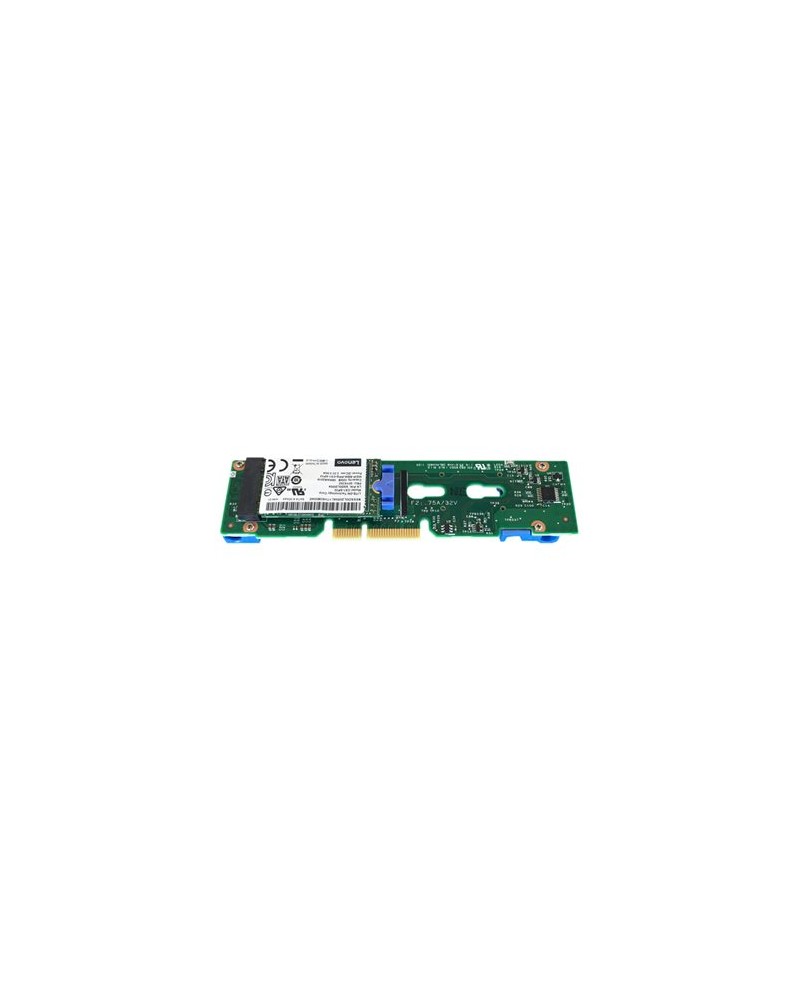 Lenovo 7Y37A01092 ThinkSystem M.2 Enablement Kit contains the Single M.2 Adapter supports 1 drive