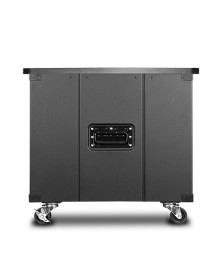 iStarUSA 23.6" Deep 9 RU Simple Server Rack with Wood Top (Black)