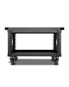 iStarUSA 23.6" Deep 4 RU Simple Server Rack with Wood Top (Black)