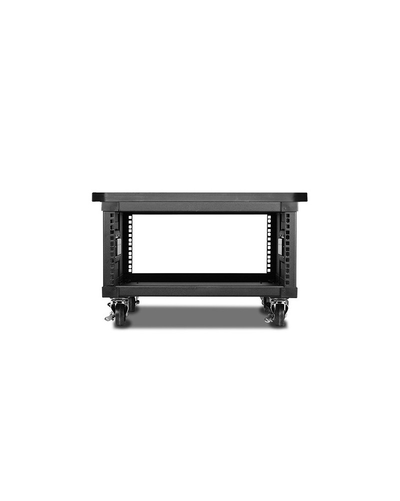 iStarUSA 23.6" Deep 4 RU Simple Server Rack with Wood Top (Black)