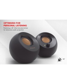 Creative Labs Pebble 2 Computer Stereo Speakers - Black