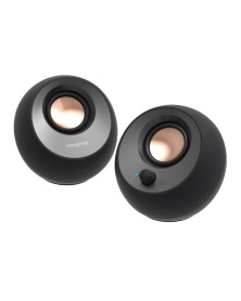 Creative Labs V3 Minimalistic 2 Channel USB-C Computer Speakers - Black