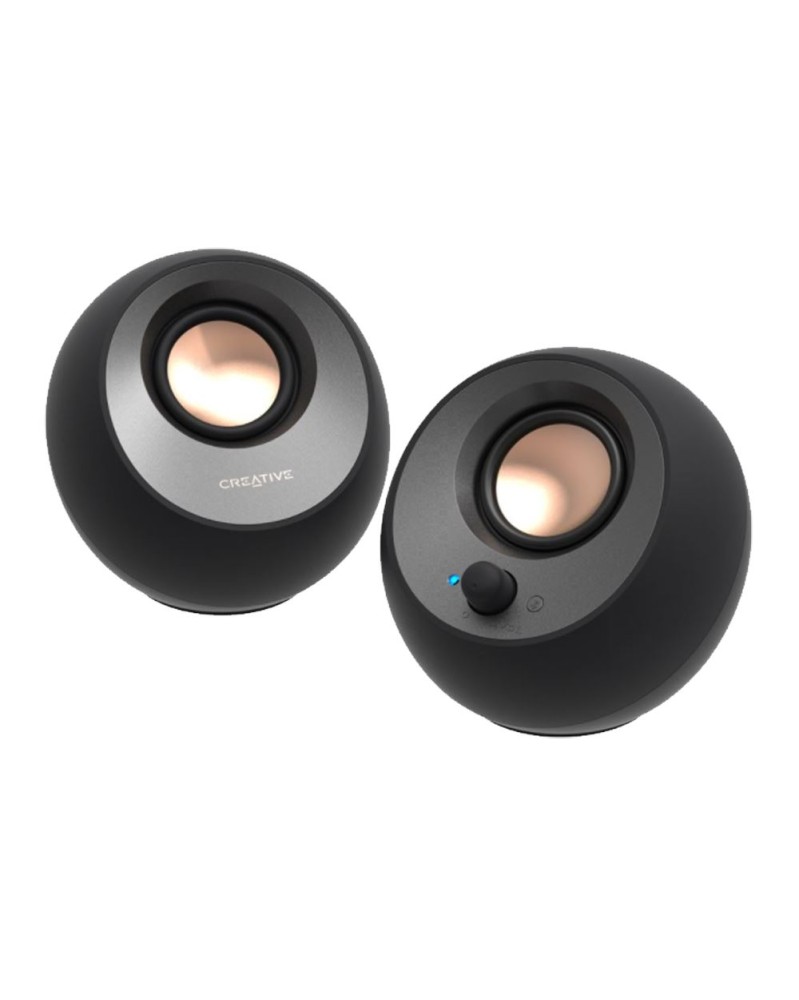 Creative Labs V3 Minimalistic 2 Channel USB-C Computer Speakers - Black