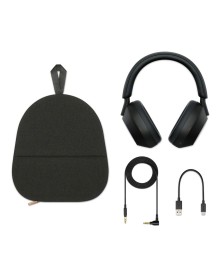 Sony WH-1000XM5 Active Noise Canceling Wireless Bluetooth Over-Ear Headphones - Black