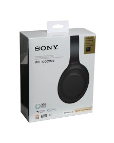 Sony WH-1000XM4 Active Noise Canceling Wireless Bluetooth Over-Ear Headphones - Black