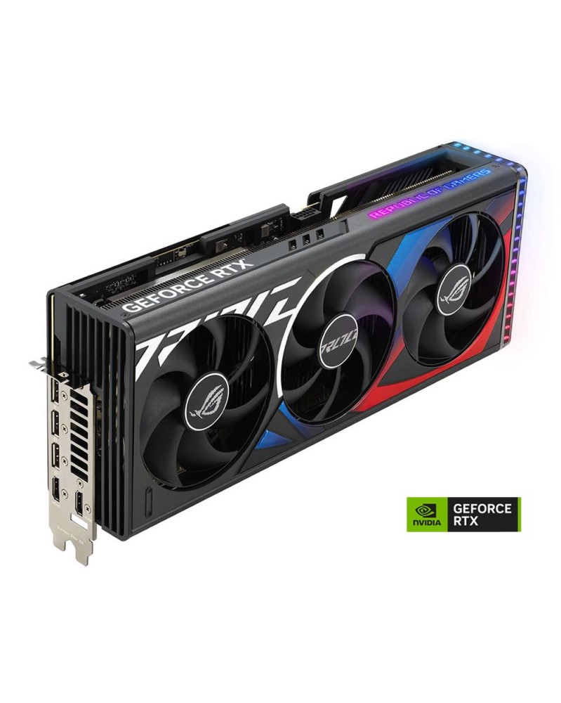 ASUS NVIDIA GeForce RTX 4090 ROG Strix Overclocked Triple Fan 24 GB GDDR6X PCIe 4.0 Graphics Card