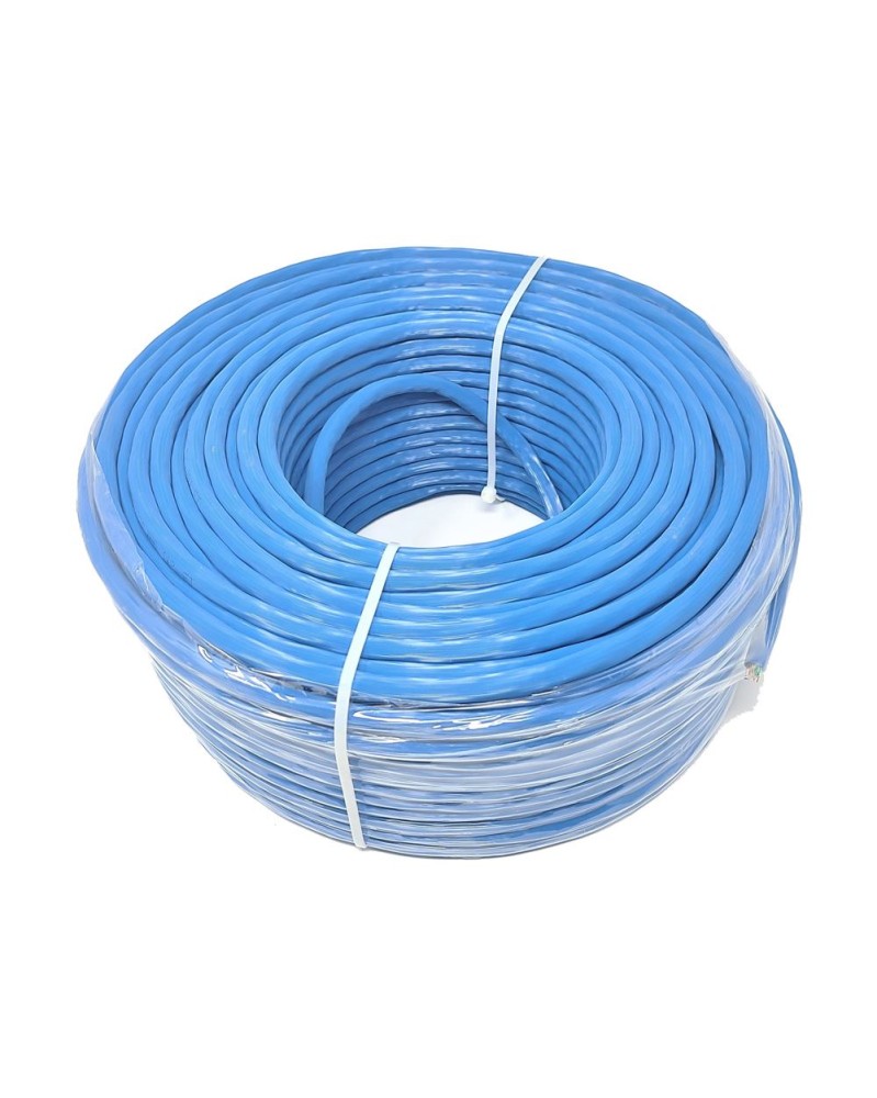 Micro Connectors 250 Ft. CAT 6a Bulk Ethernet Cable - Blue