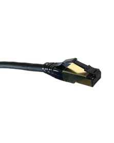 Micro Connectors 50 Ft. CAT 8 S/FTP Shielded Ethernet Cable - Black