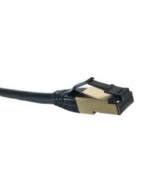 Micro Connectors 50 Ft. CAT 8 S/FTP Shielded Ethernet Cable - Black