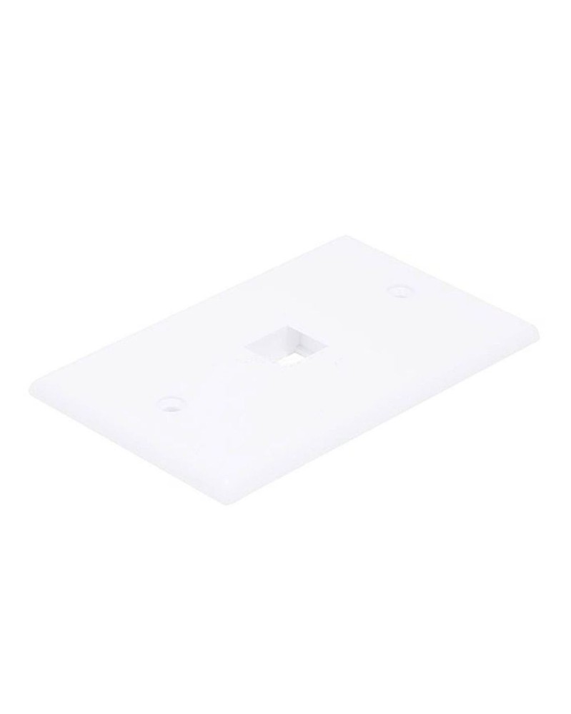 Monoprice Wall Plate for Keystone, 1 Hole - White