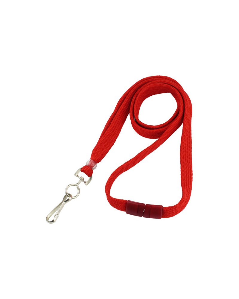 IDP 3/8" Round Braid Breakaway Lanyard (Red) 100-Pack