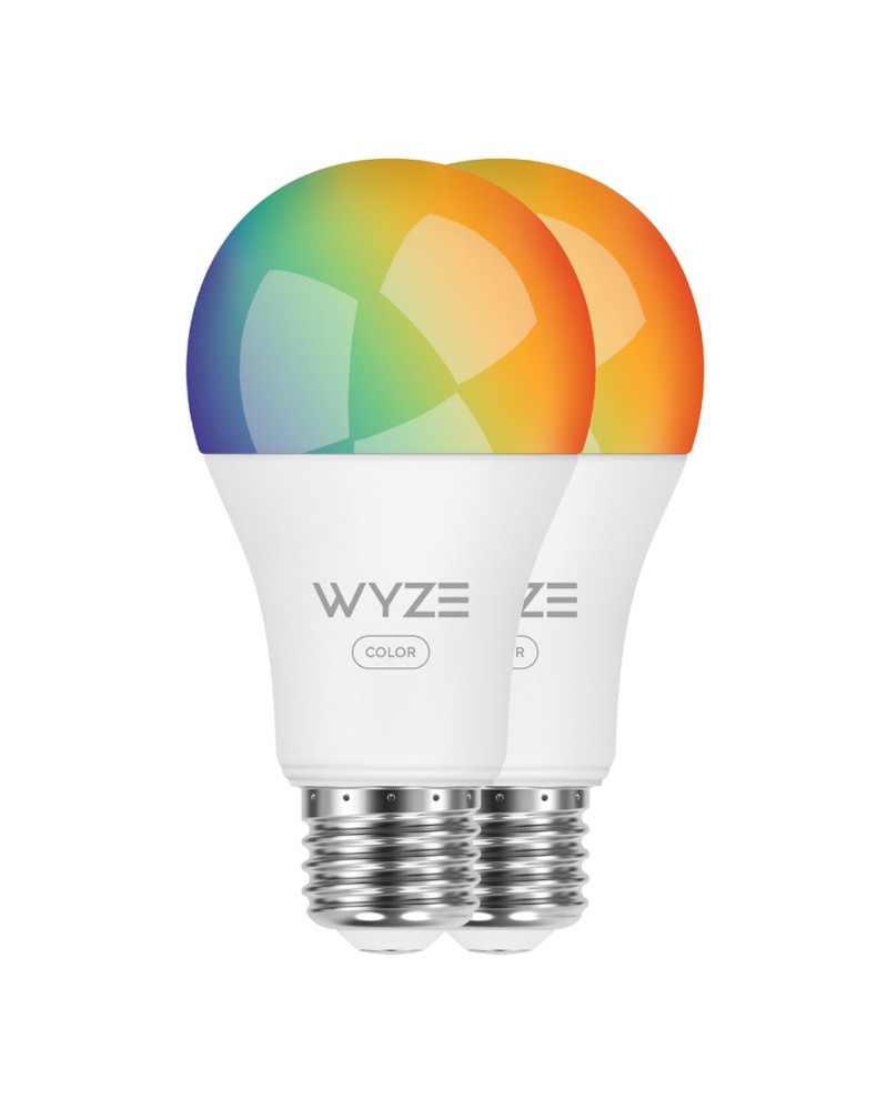 Wyze WLPA19C-2 LED Smart Home Colored Light Bulbs - Two-Pack