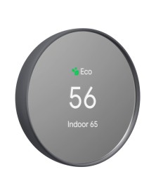Google Nest Thermostat Programmable Smart Wi-Fi Thermostat for Home - Charcoal