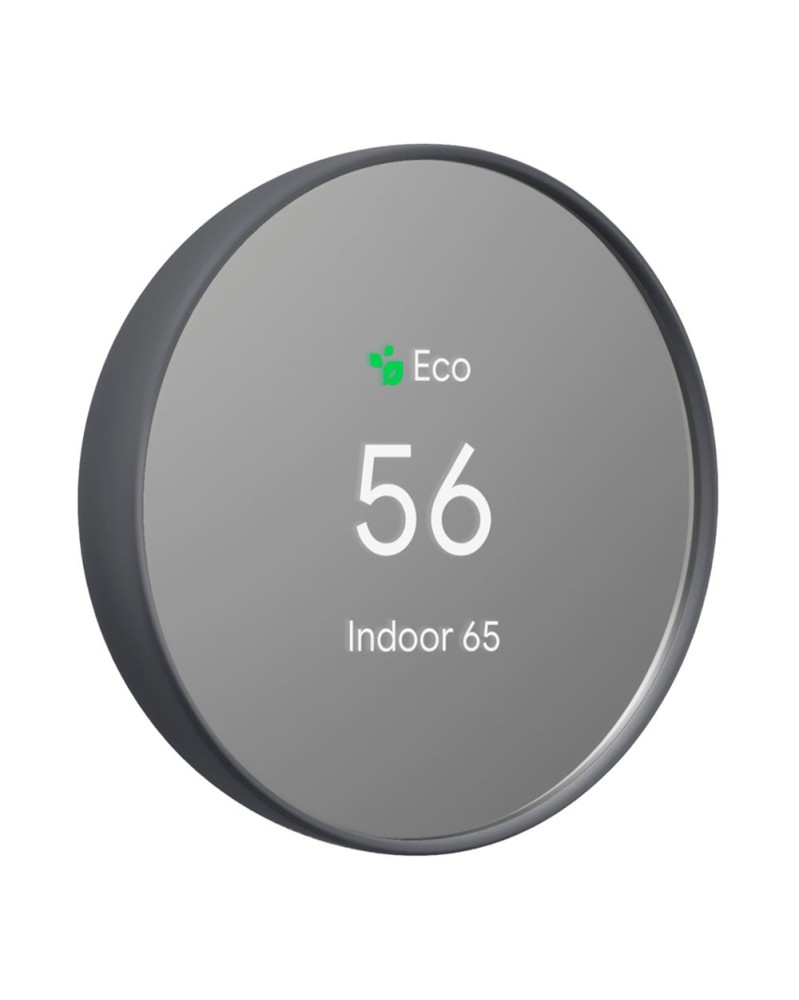 Google Nest Thermostat Programmable Smart Wi-Fi Thermostat for Home - Charcoal