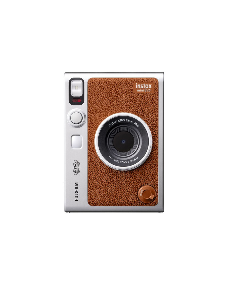 FUJIFILM INSTAX MINI EVO Hybrid Instant Camera (Brown)