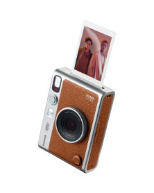 FUJIFILM INSTAX MINI EVO Hybrid Instant Camera (Brown)