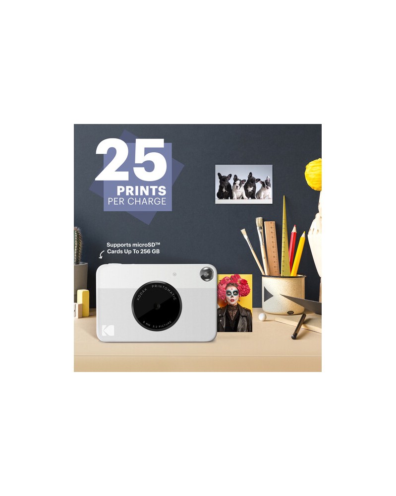 Kodak PRINTOMATIC 5MP Instant Digital Camera (Gray)