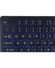 Adesso Large Print Antimicrobial Lighted Keyboard